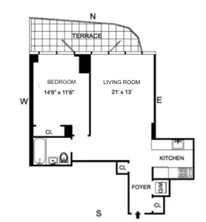 $5,600 | 555 West 59th Street, Unit 6H | Upper West Side