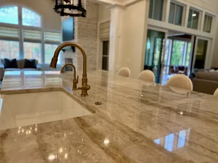 a swimming pool with glass door