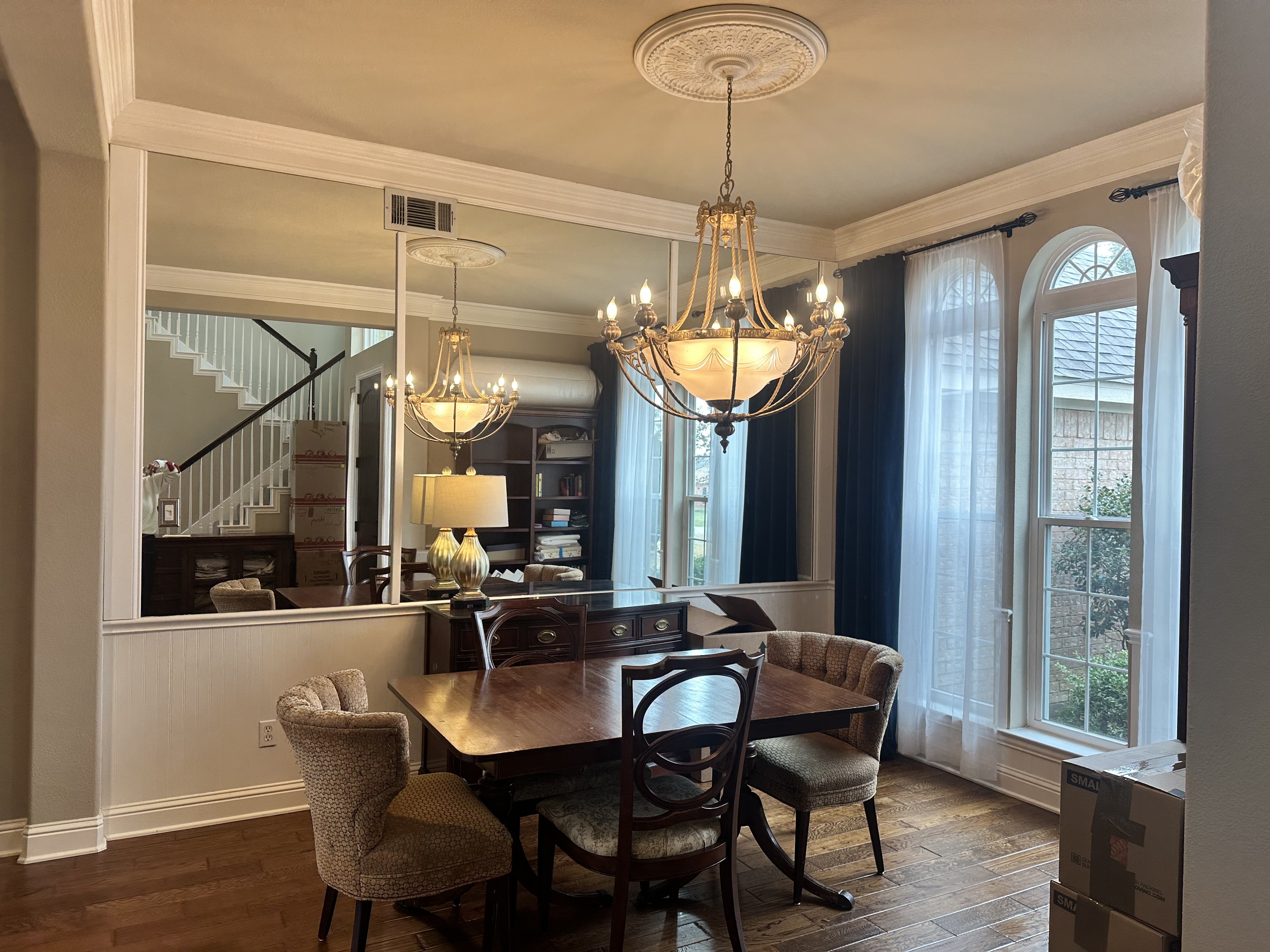 3588 Heritage Trail Celina, TX 75009 - Photo 5 of 19 a view of a dining room with furniture window and wooden floor