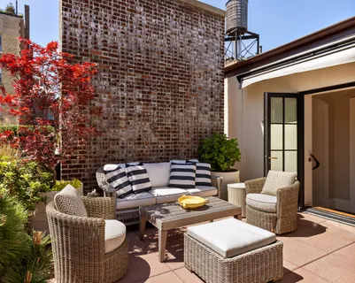 a view of a city with tall buildings