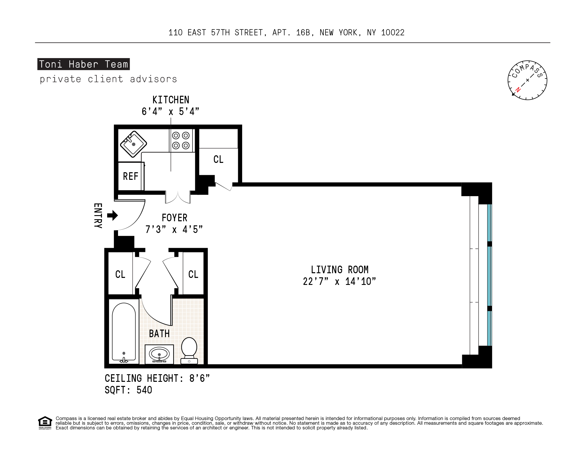 110 East 57th Street 16B Midtown East New York NY 10022