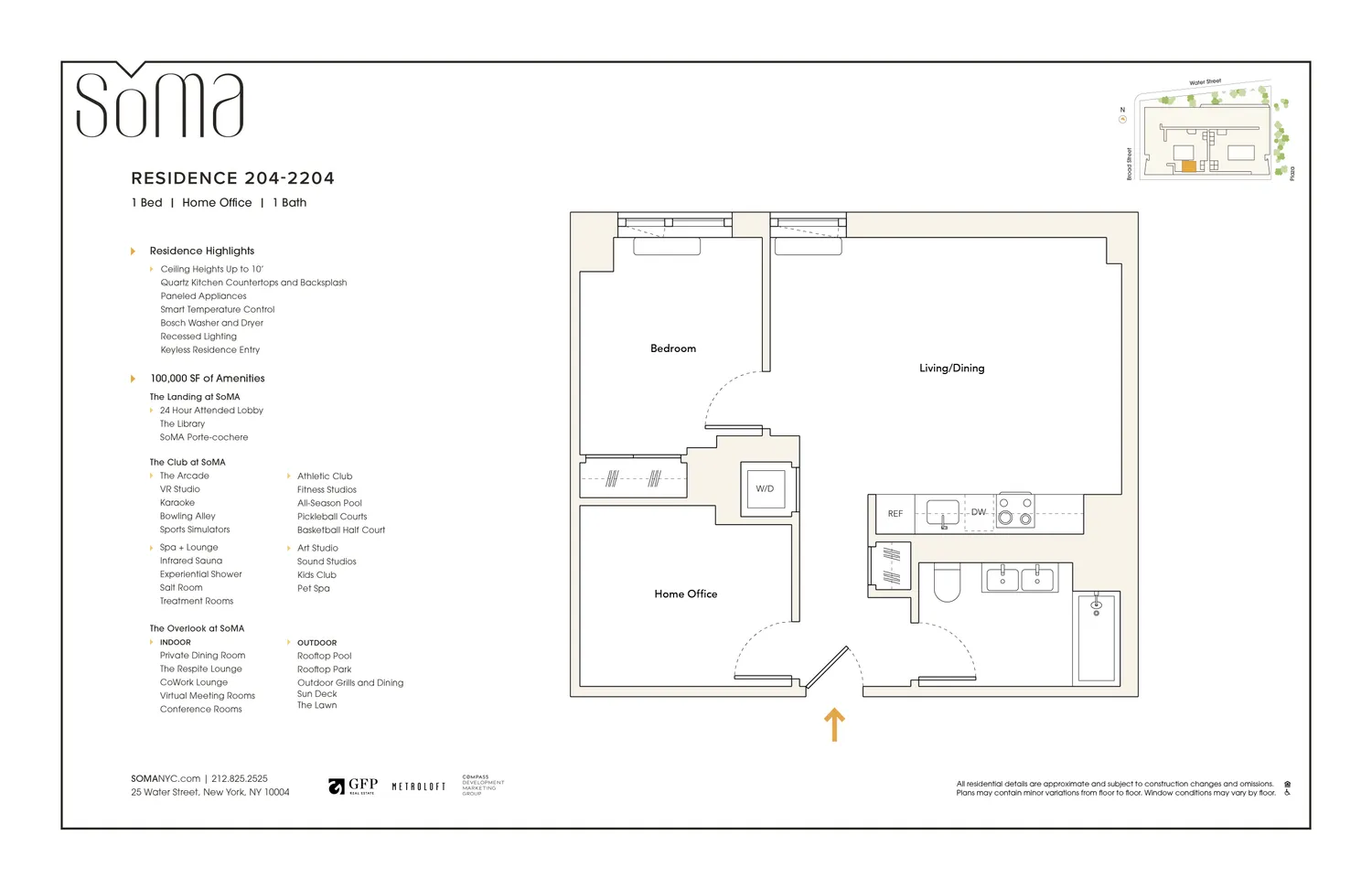 $6,510 | 25 Water Street, Unit 1704 | Financial District
