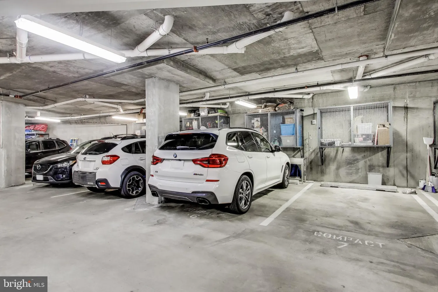 a view of cars parked in a parking
