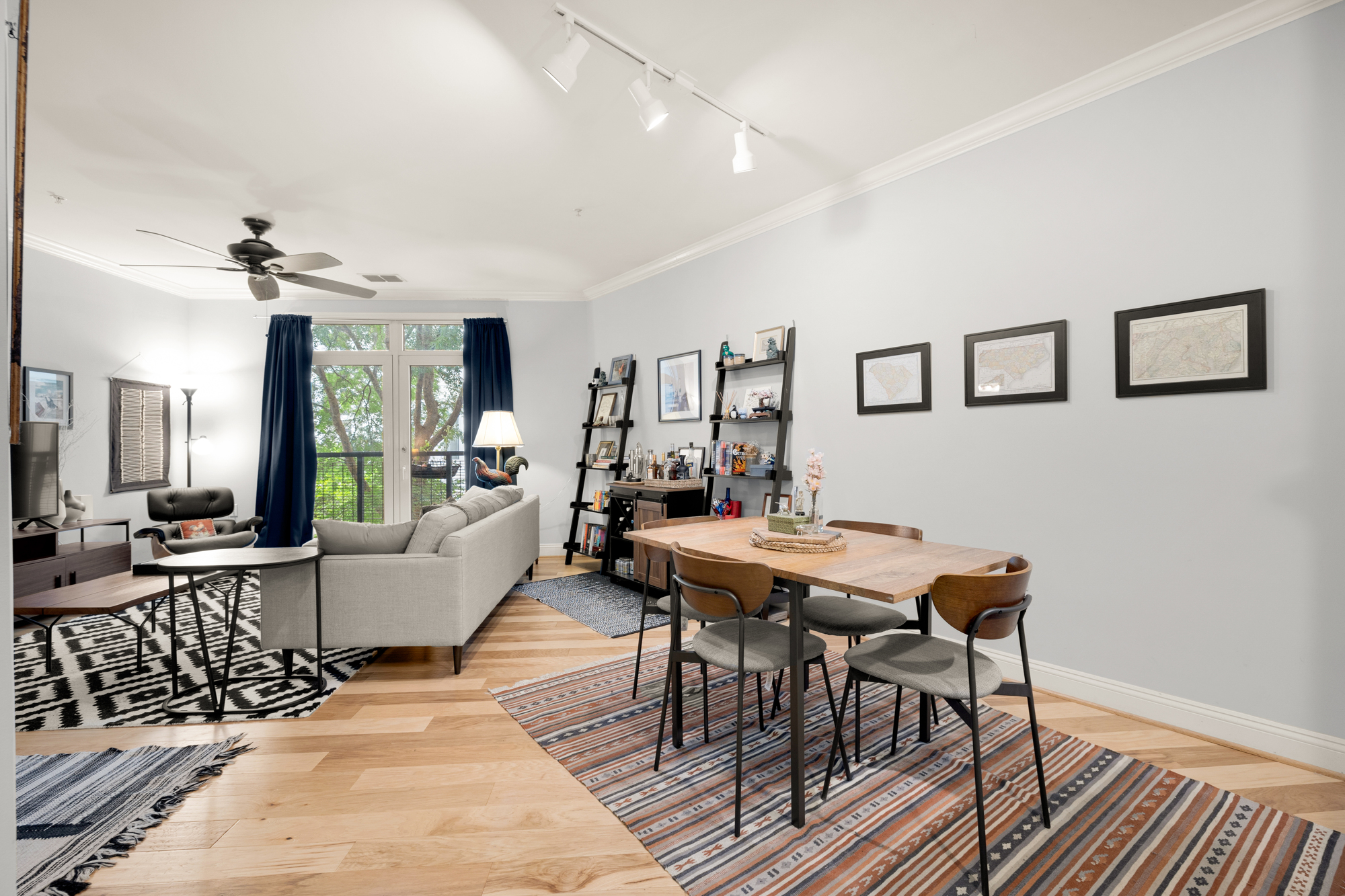 1391 Pennsylvania Ave. Southeast, Unit 324 Washington, DC 20003 - Photo 6 of 33 a living room with furniture and wooden floor