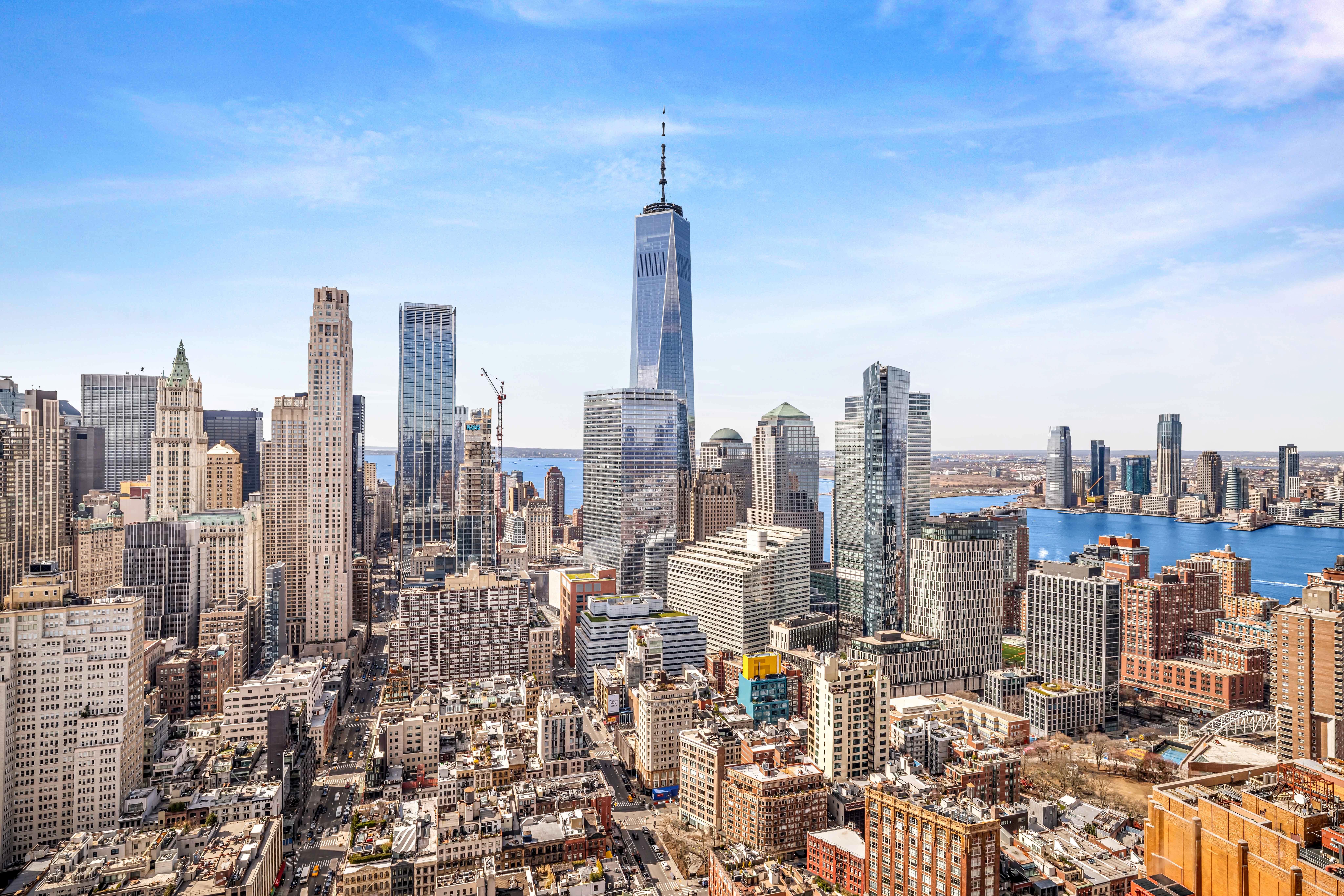 56 Leonard Street, Unit 48WEST Manhattan, NY 10013 - Photo 2 of 4 a city view with lot of high rise buildings