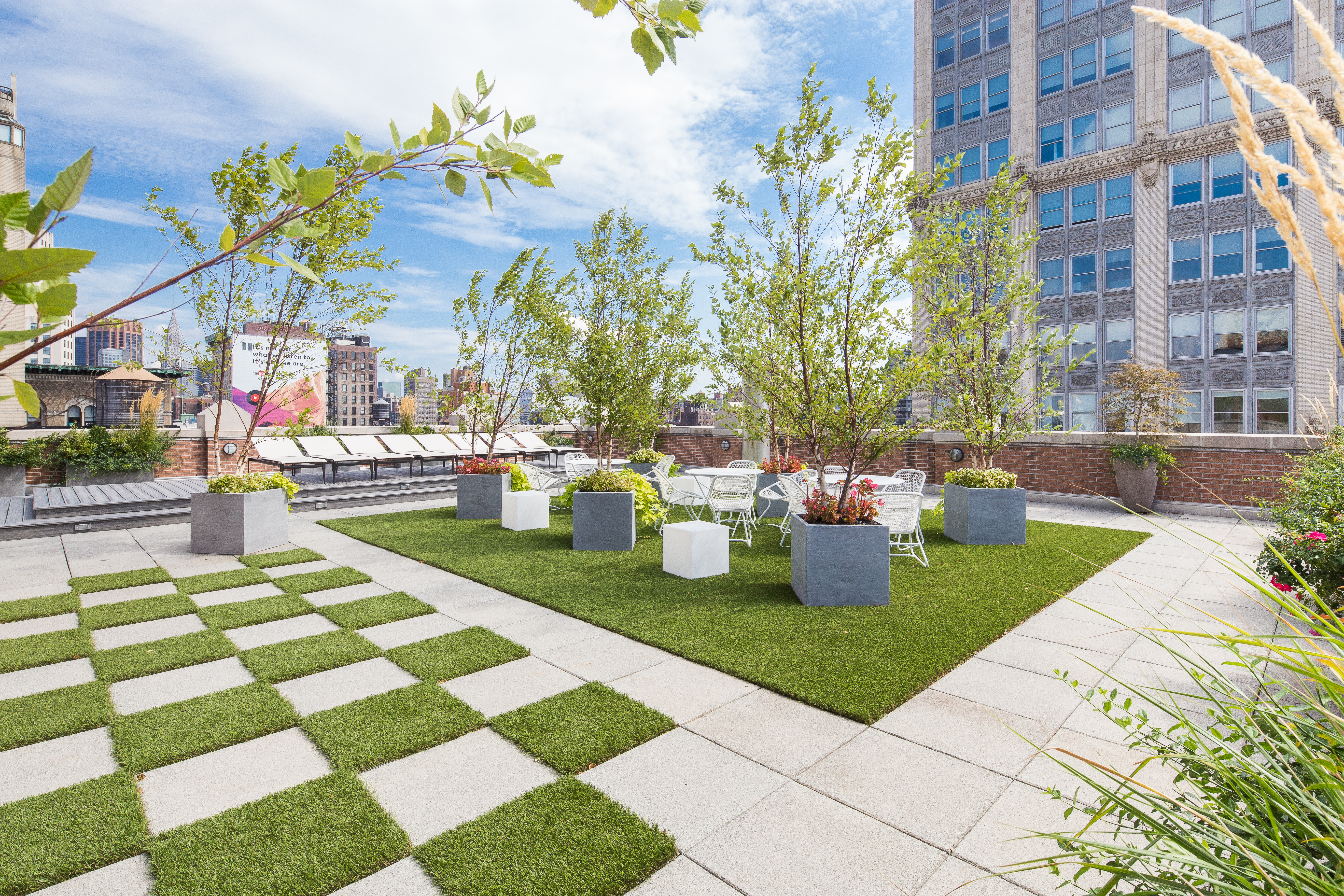 260 Park Avenue South, Unit 12F Manhattan, NY 10010 - Photo 6 of 9 a view of a fountain in the front of a building