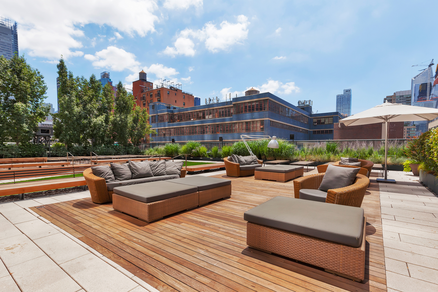 460 West 42nd Street, Unit 51H Manhattan, NY 10036 - Photo 9 of 14 a view of a terrace with furniture