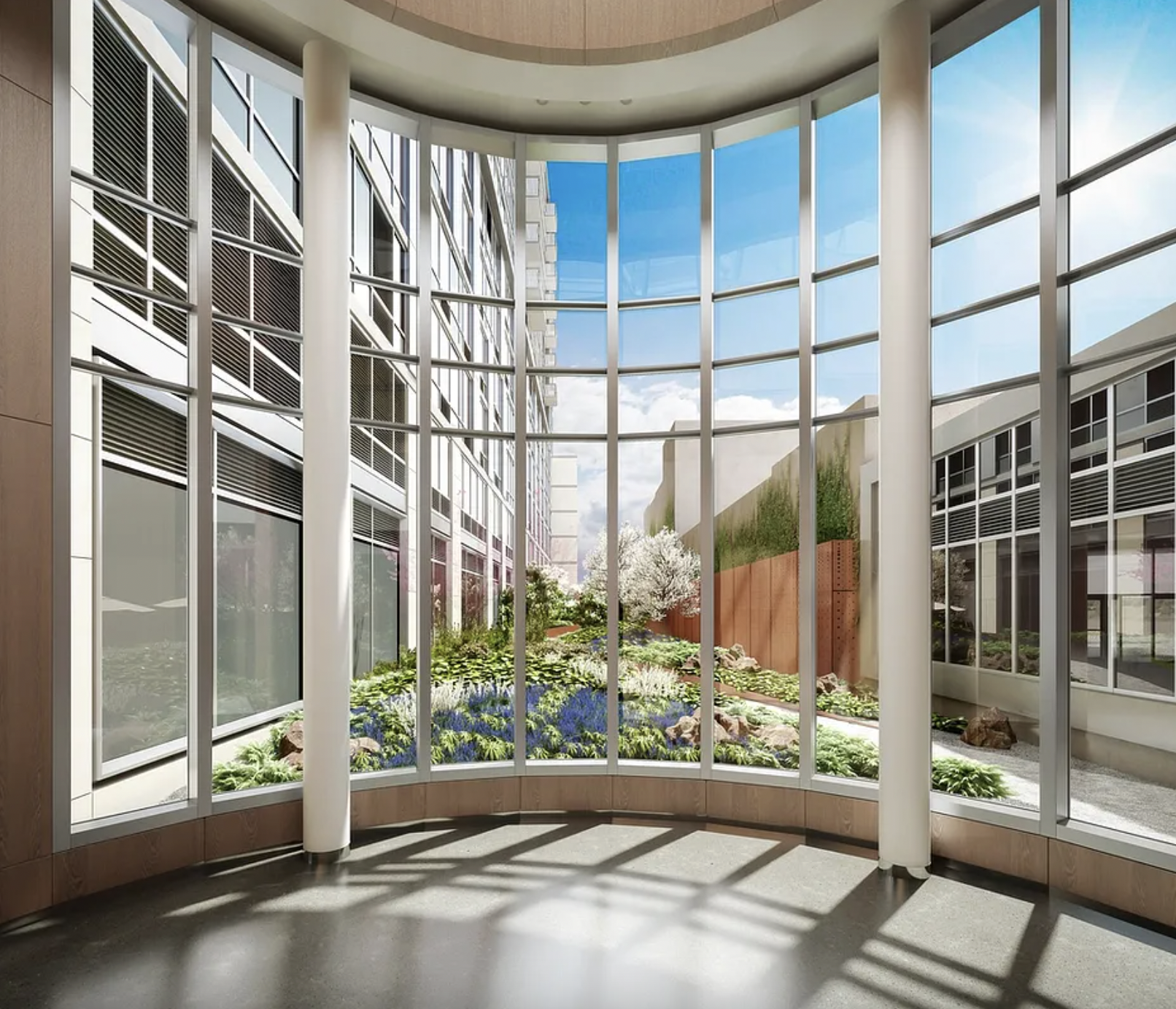 43-25 Hunter Street, Unit 4312W Queens, NY 11101 - Photo 14 of 16 a view of a garden with entryway