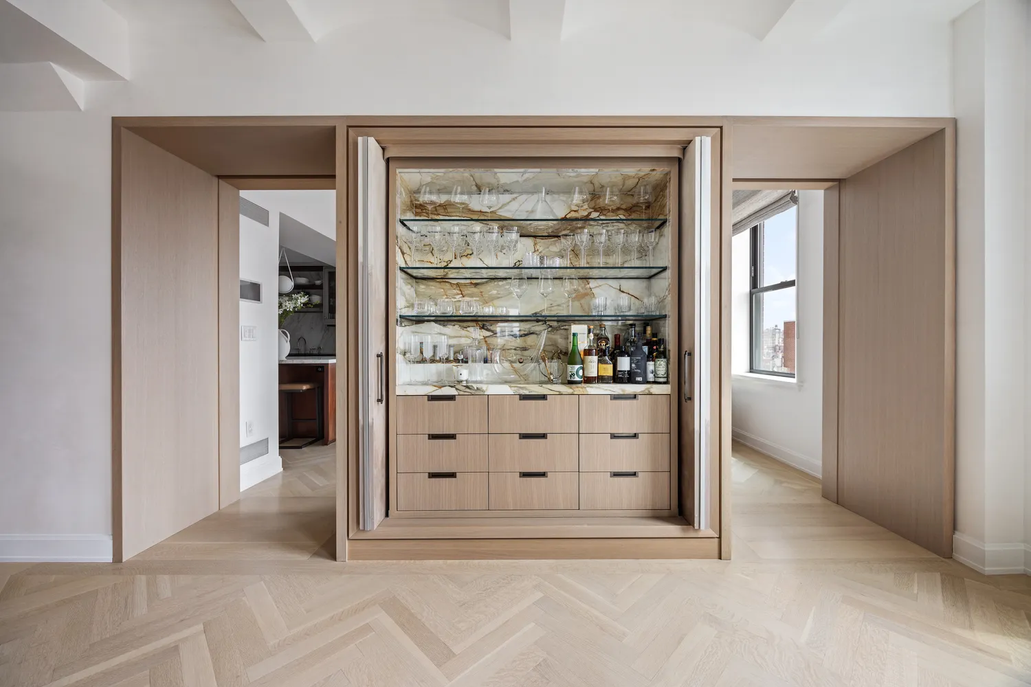 a large kitchen with stainless steel appliances granite countertop a sink and a stove