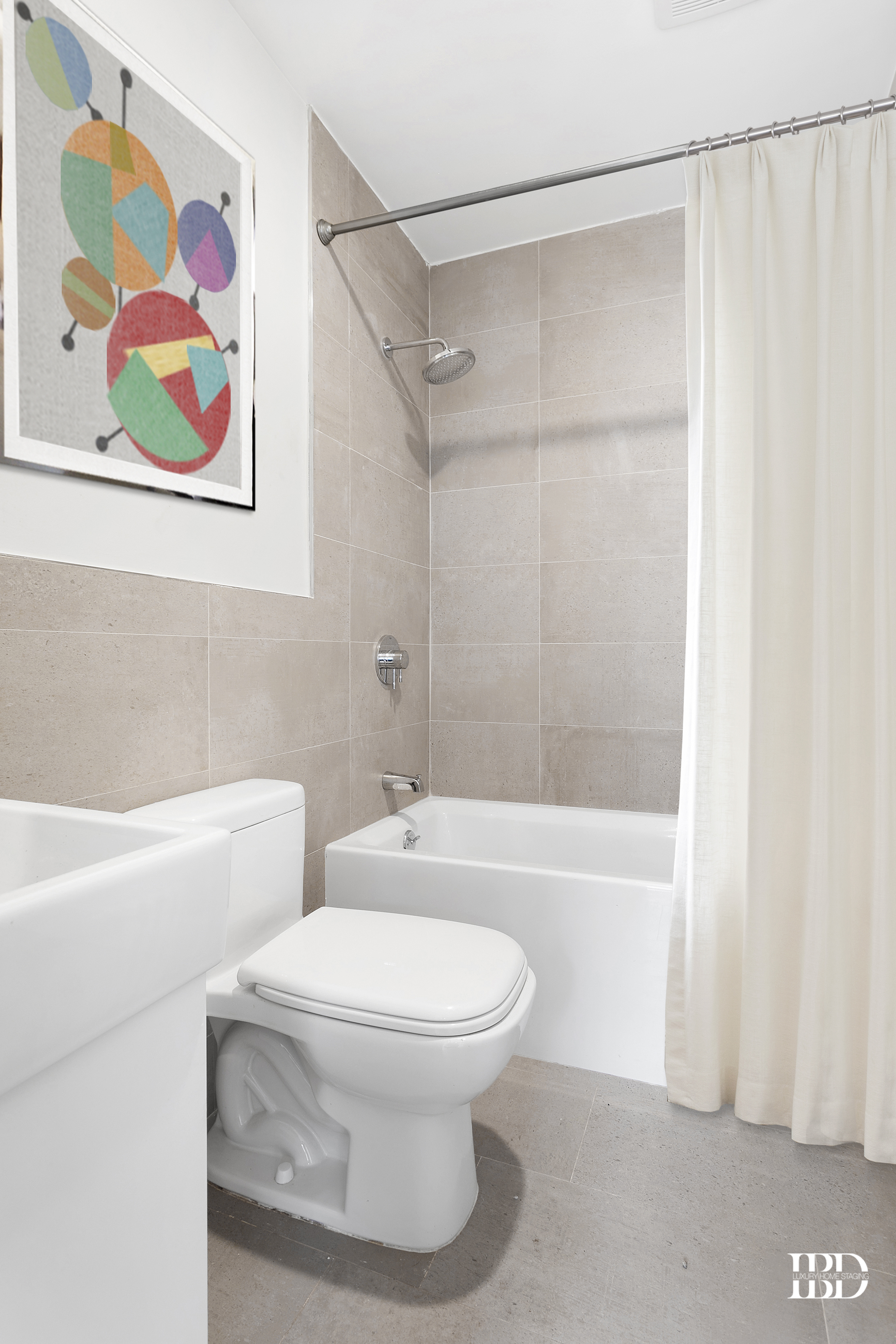 468 Sackett Street, Unit 1 Brooklyn, NY 11231 - Photo 3 of 9 a bathroom with a toilet and a shower curtain