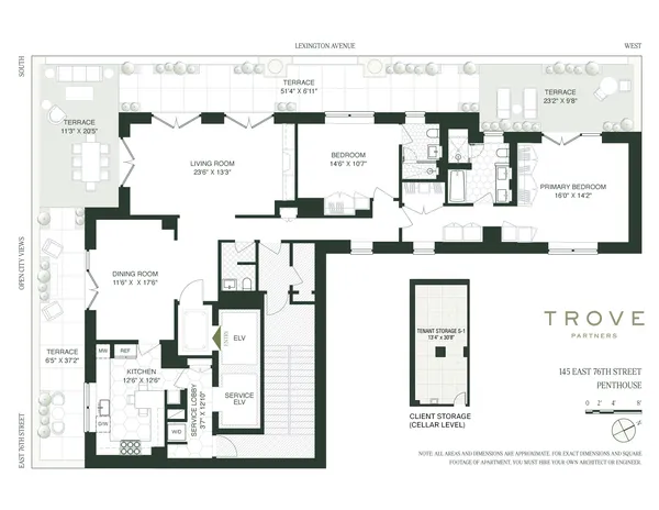 $6,995,000 | 145 East 76th Street, Unit PH | Lenox Hill