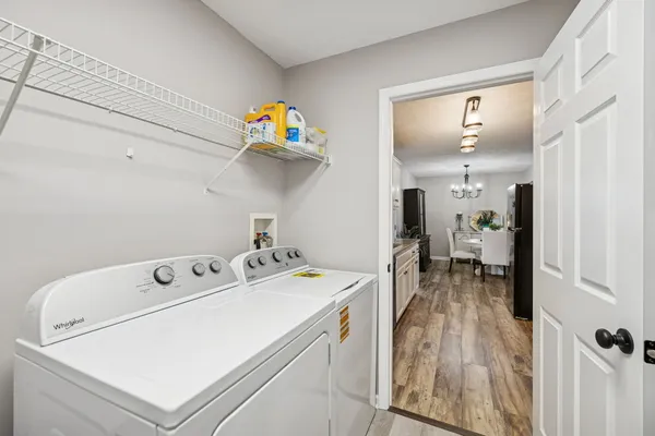 a room with storage and utility