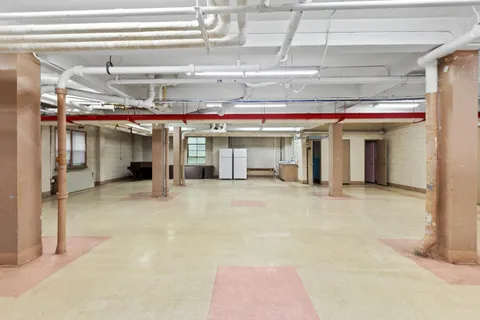 a view of a indoor garage