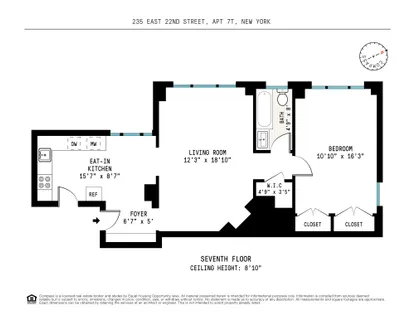 $720,000 | 235 East 22nd Street, Unit 7T | Gramercy