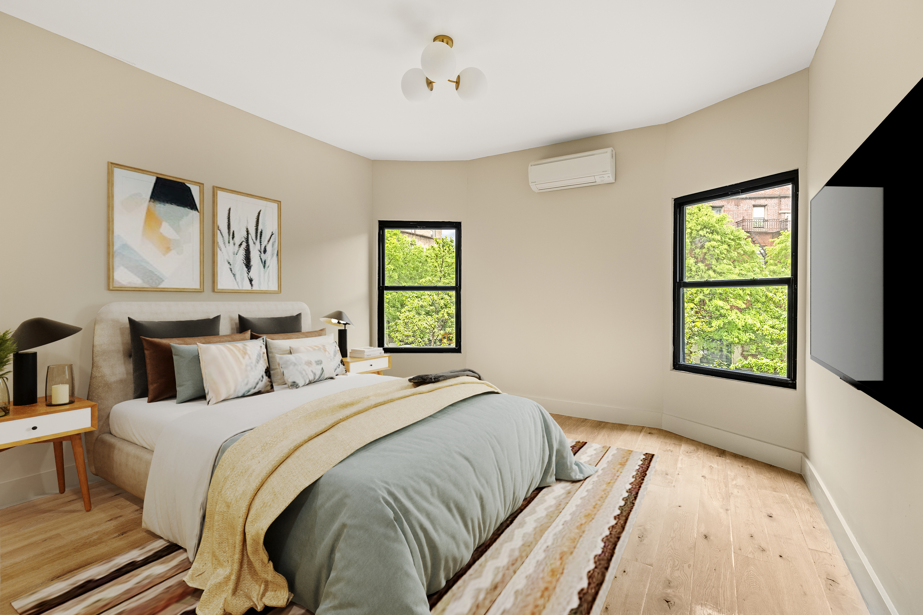 697 East 21st Street Brooklyn, NY 11210 - Photo 14 of 24 a bedroom with a bed and a window