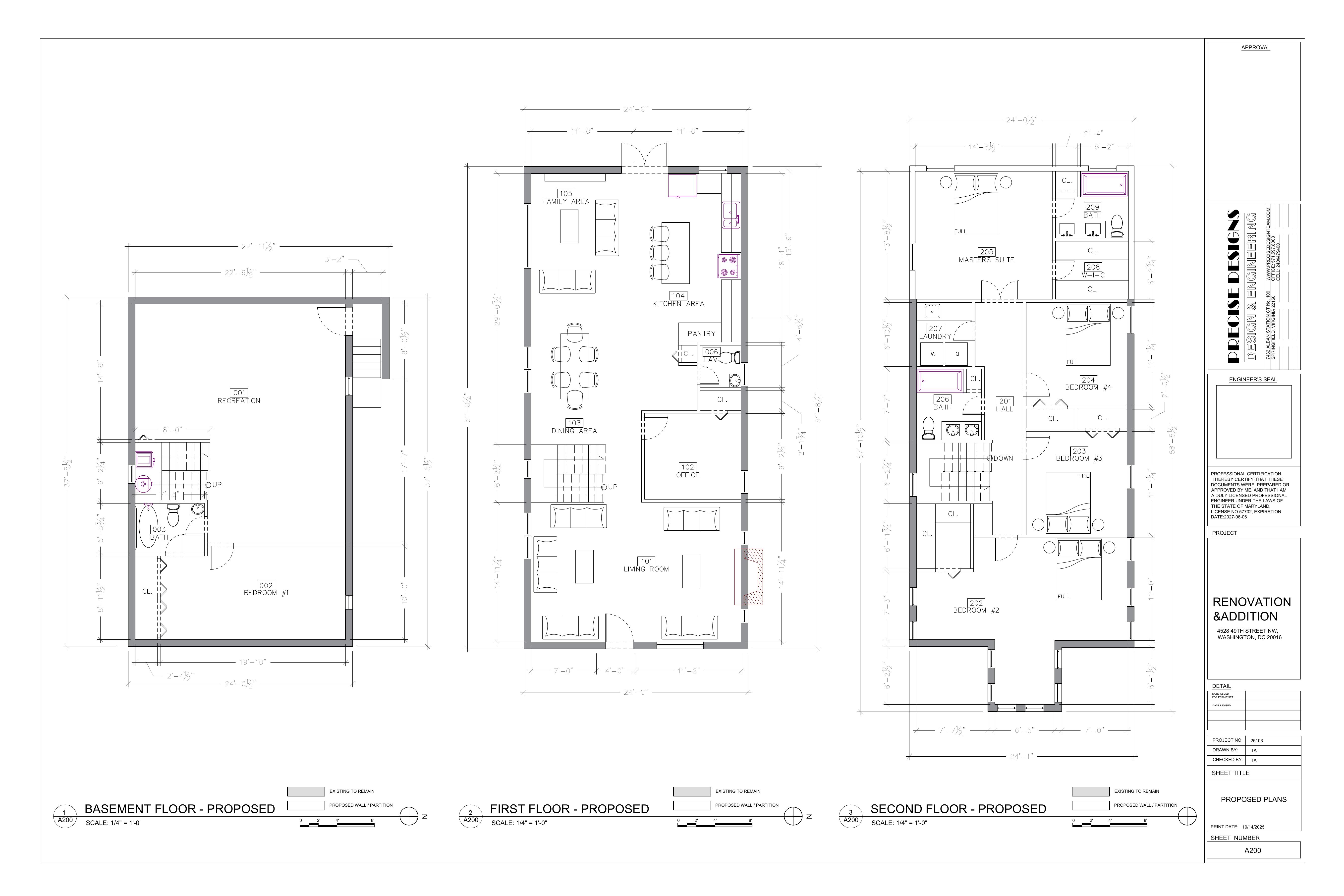 4528 49th Street Northwest Washington, DC 20016 - Photo 2 of 2 a black and white photo of a living room