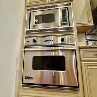 a close view of a stove top oven