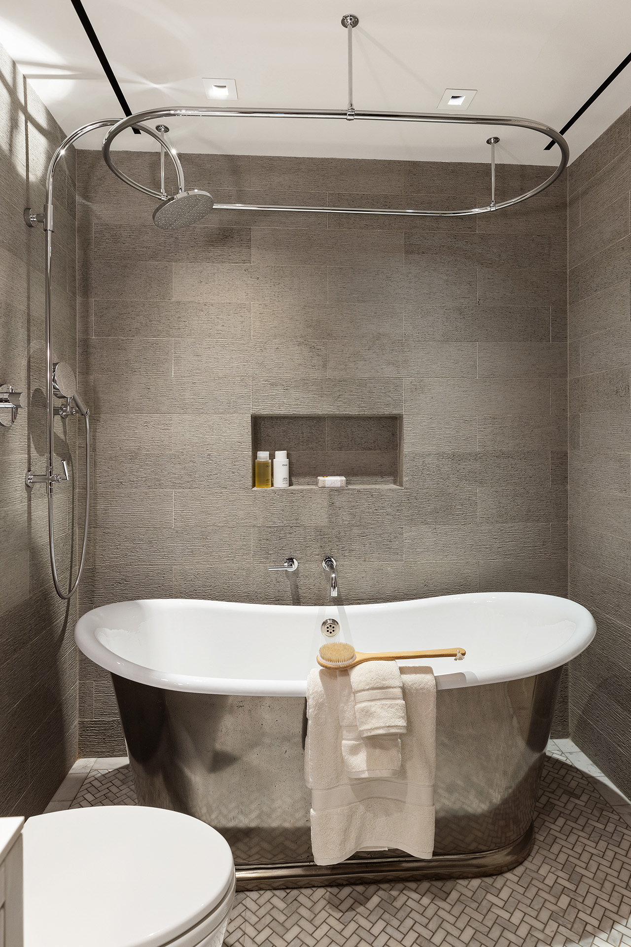 56 Crosby Street, Unit 2A Manhattan, NY 10012 - Photo 20 of 21 a bathroom with a sink and a toilet