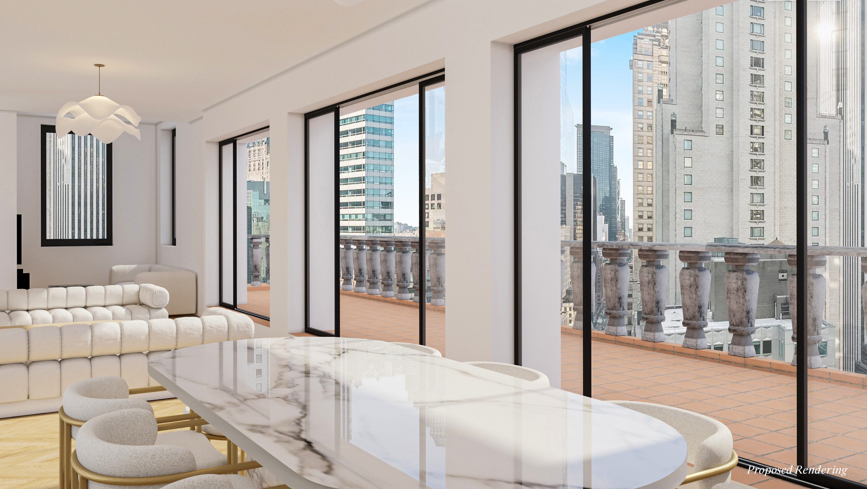 465 Park Avenue, Unit 25EW Manhattan, NY 10022 - Photo 4 of 14 a bedroom with a large bed and a chandelier