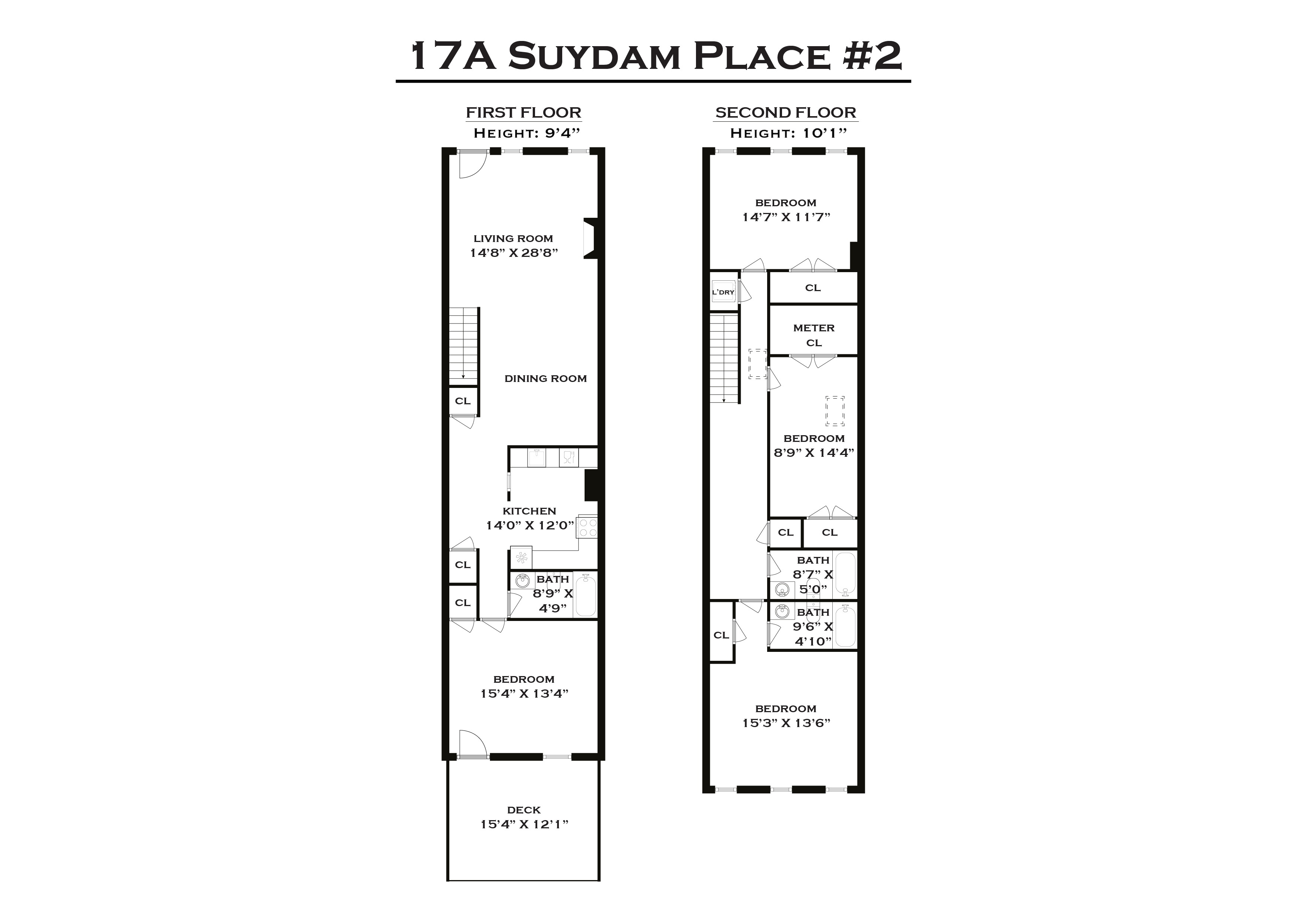 17 A Suydam Place, Unit 2 Brooklyn, NY 11233 - Photo 27 of 28 a picture of a floor plan