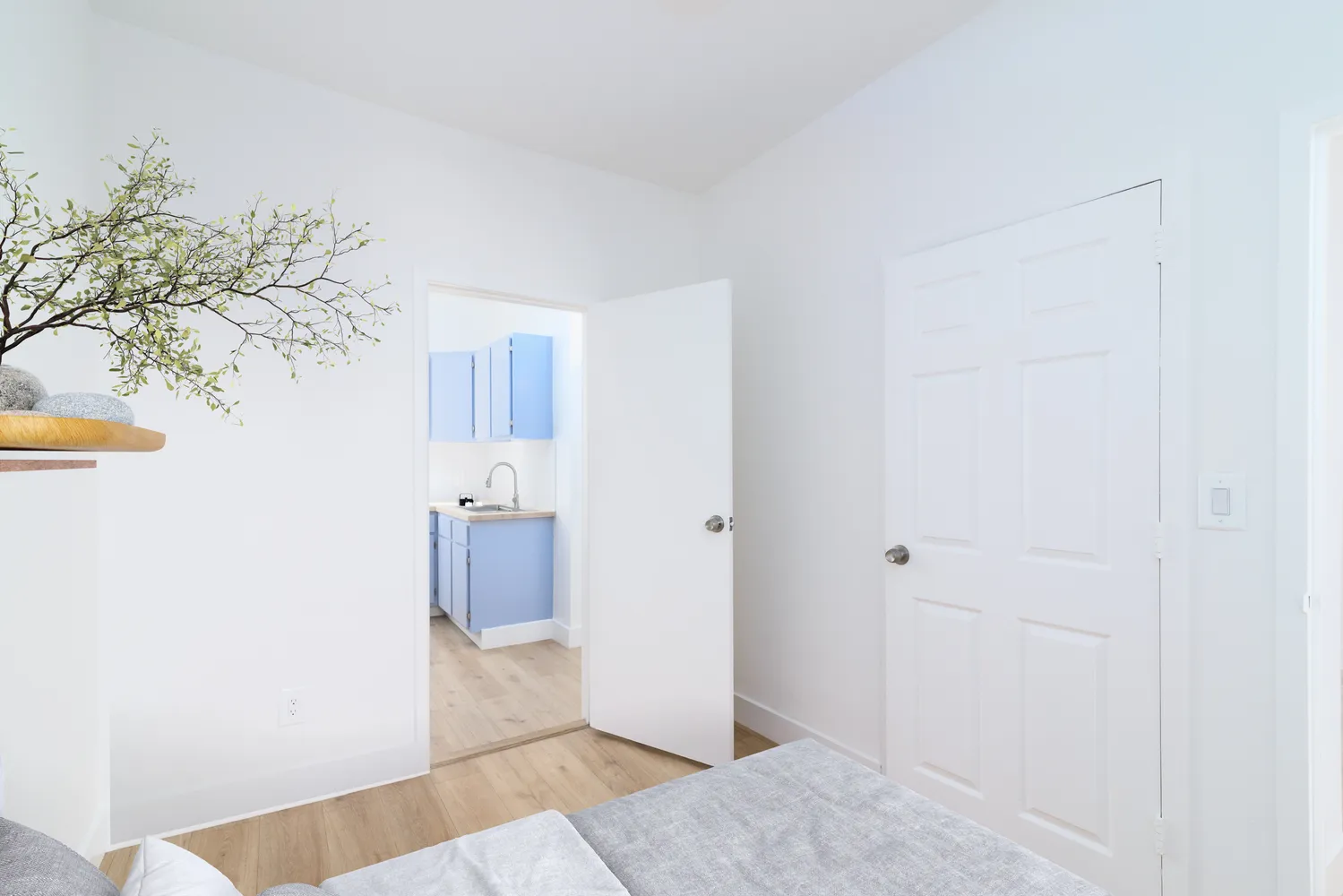 a view of an empty room