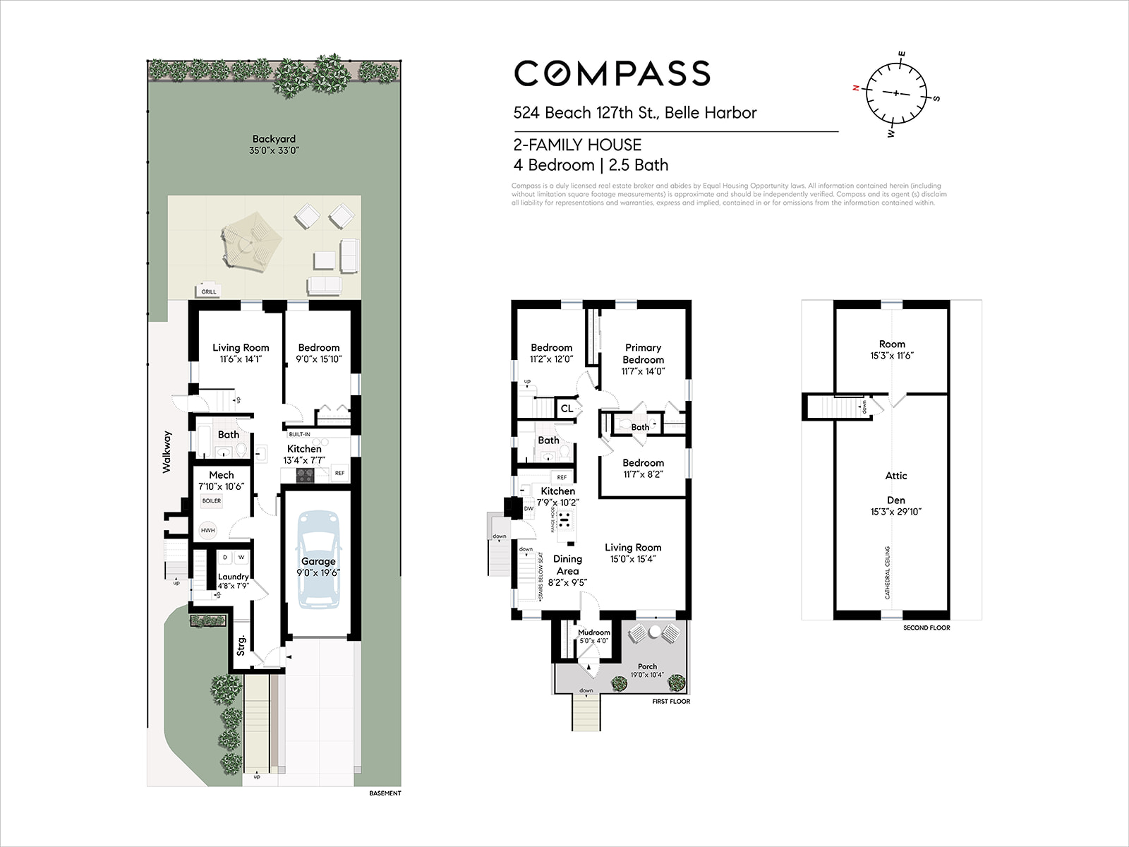 524 Beach 127th Street Queens, NY 11694 - Photo 18 of 18 a picture of a floor plan