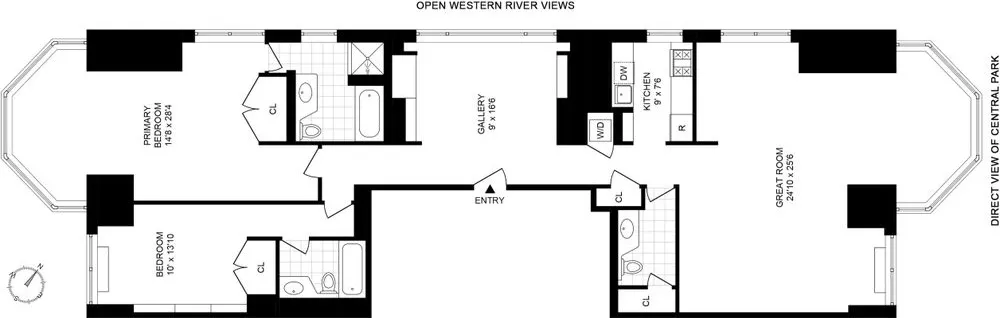 $3,800,000 | 301 West 57th Street, Unit 48A | Hell's Kitchen