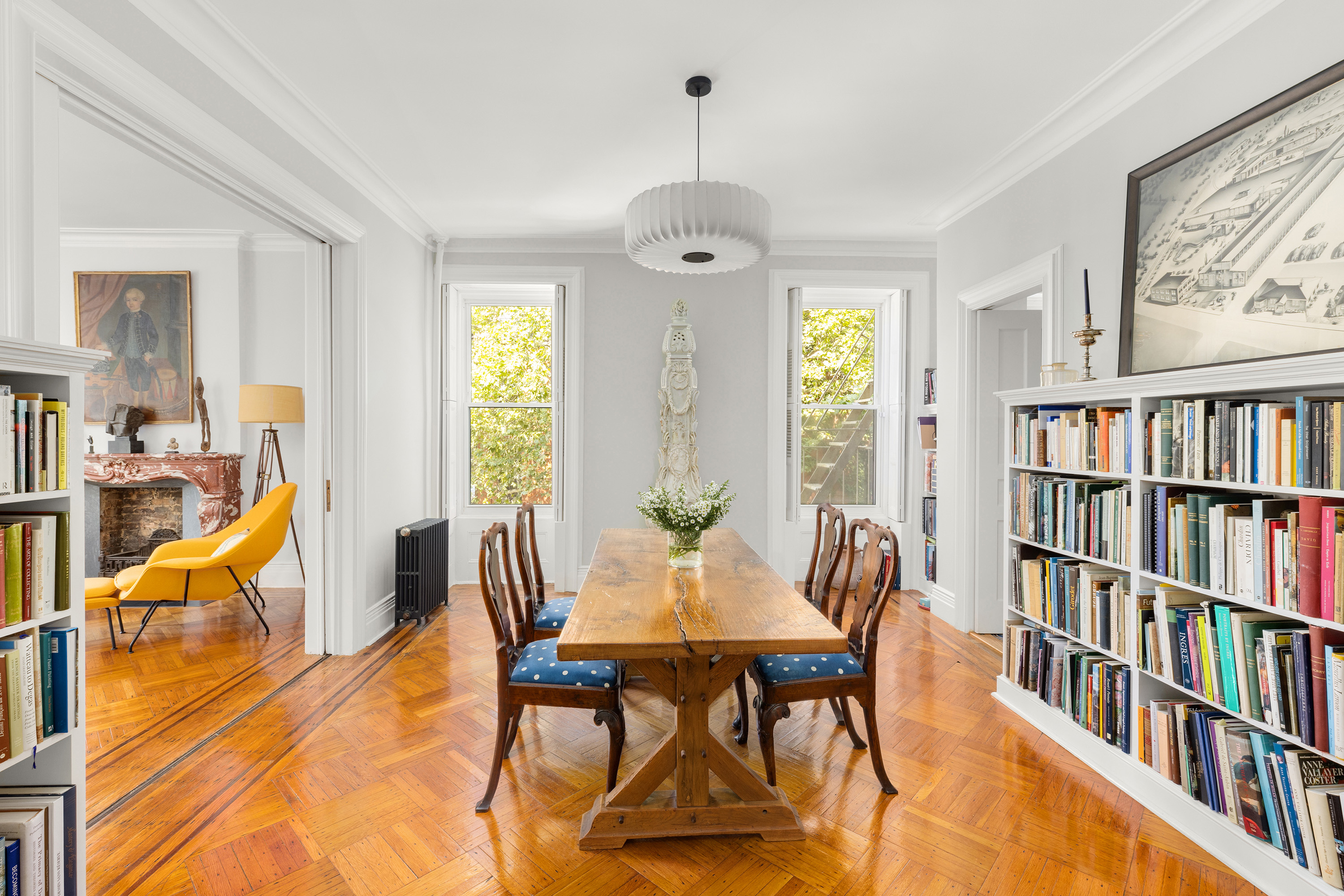 144 Garfield Place, Unit 2R Brooklyn, NY 11215 - Photo 3 of 12 a view of a dining room with furniture window and wooden floor