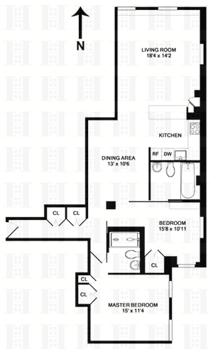 312 East 23rd Street, Unit 7B Manhattan, NY 10010 - Photo 14 of 14 a picture of a book shelf