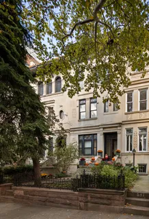 a front view of multiple houses