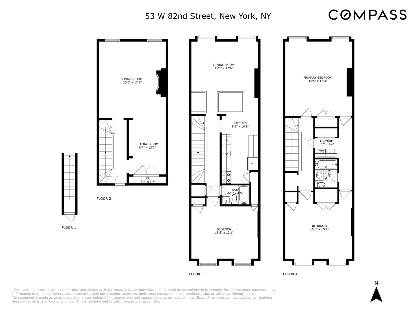 53 West 82nd Street, Unit 2 Manhattan, NY 10024 - Photo 10 of 10 a picture of a floor plan