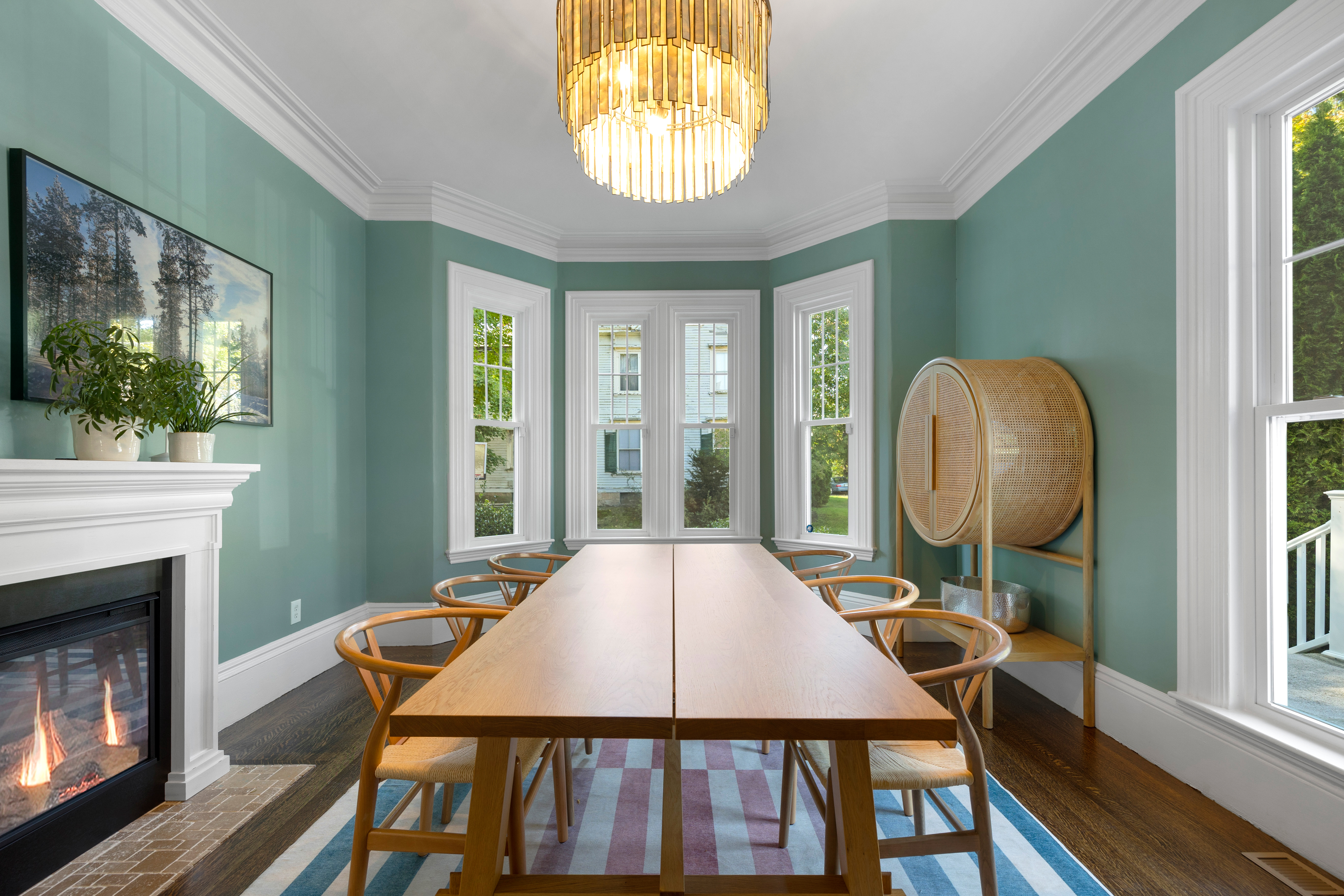 90 Maple Place Dedham, MA 02026 - Photo 11 of 40 a view of a dining room with furniture window and wooden floor
