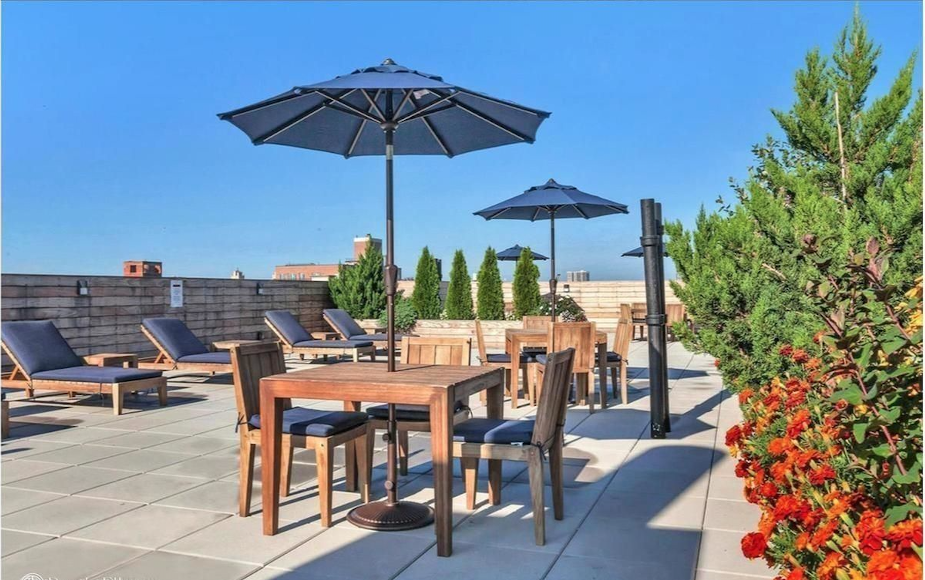 165 West 91st Street, Unit 15B Manhattan, NY 10024 - Photo 17 of 24 a view of an outdoor space with furniture and umbrella