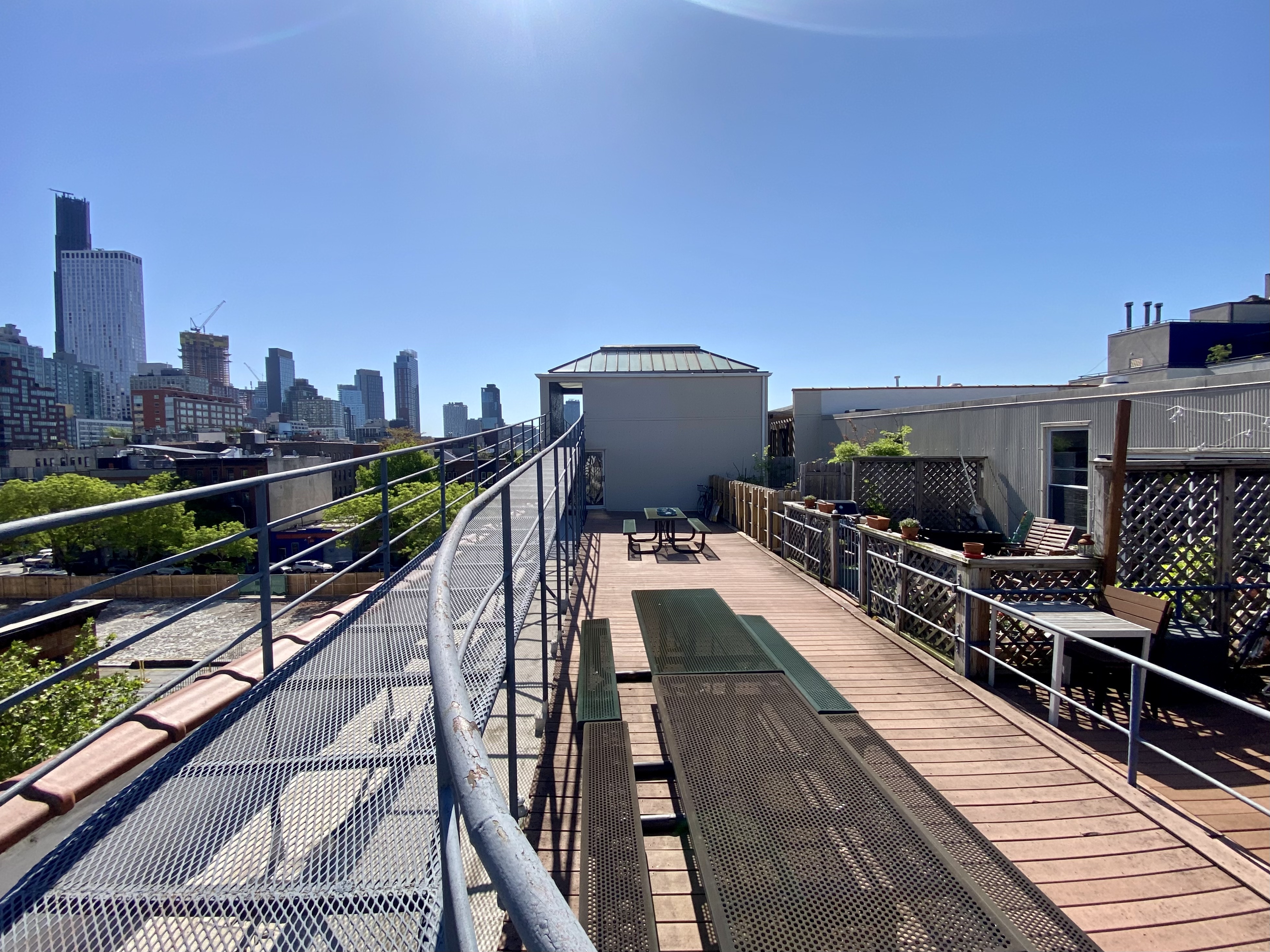 120 Boerum Place, Unit 2E Brooklyn, NY 11201 - Photo 12 of 13 a view of a balcony with wooden floor