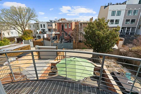 a view of outdoor space with seating