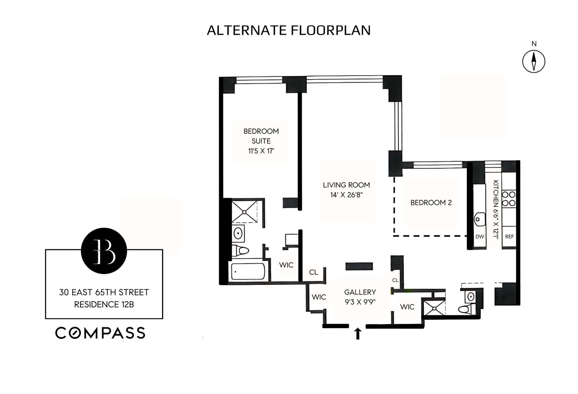 30 East 65th Street, Unit 12B Manhattan, NY 10065 - Photo 11 of 12 a picture of a floor plan