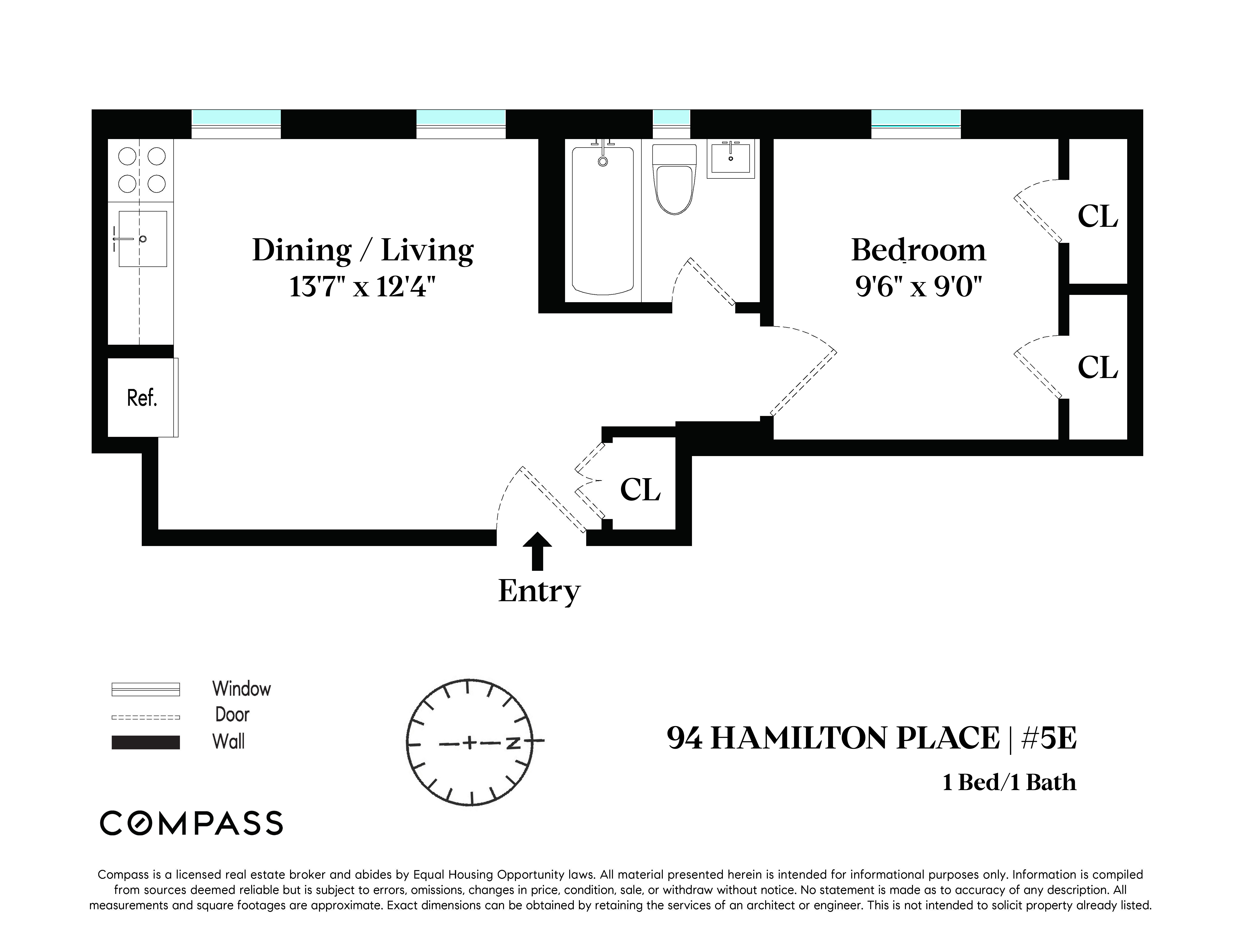 94 Hamilton Place, Unit 5E Manhattan, NY 10031 - Photo 13 of 13 a picture of a wall with a white wall and a picture