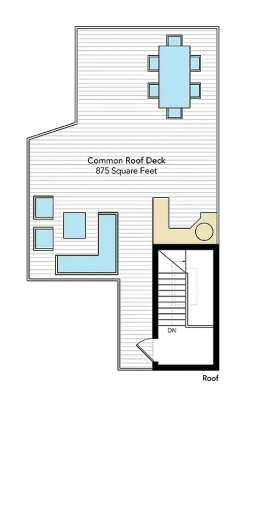 a picture of a bench in a building