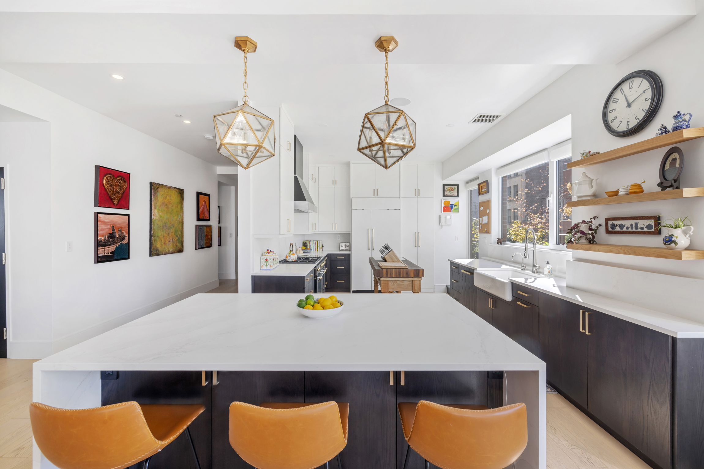 63 West 17th Street, Unit 7A Manhattan, NY 10011 - Photo 6 of 32 a view of a dining room with furniture and a chandelier