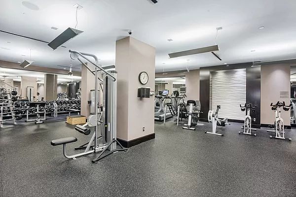 100 Riverside Boulevard, Unit 9D Manhattan, NY 10069 - Photo 9 of 13 a view of a room with gym equipment