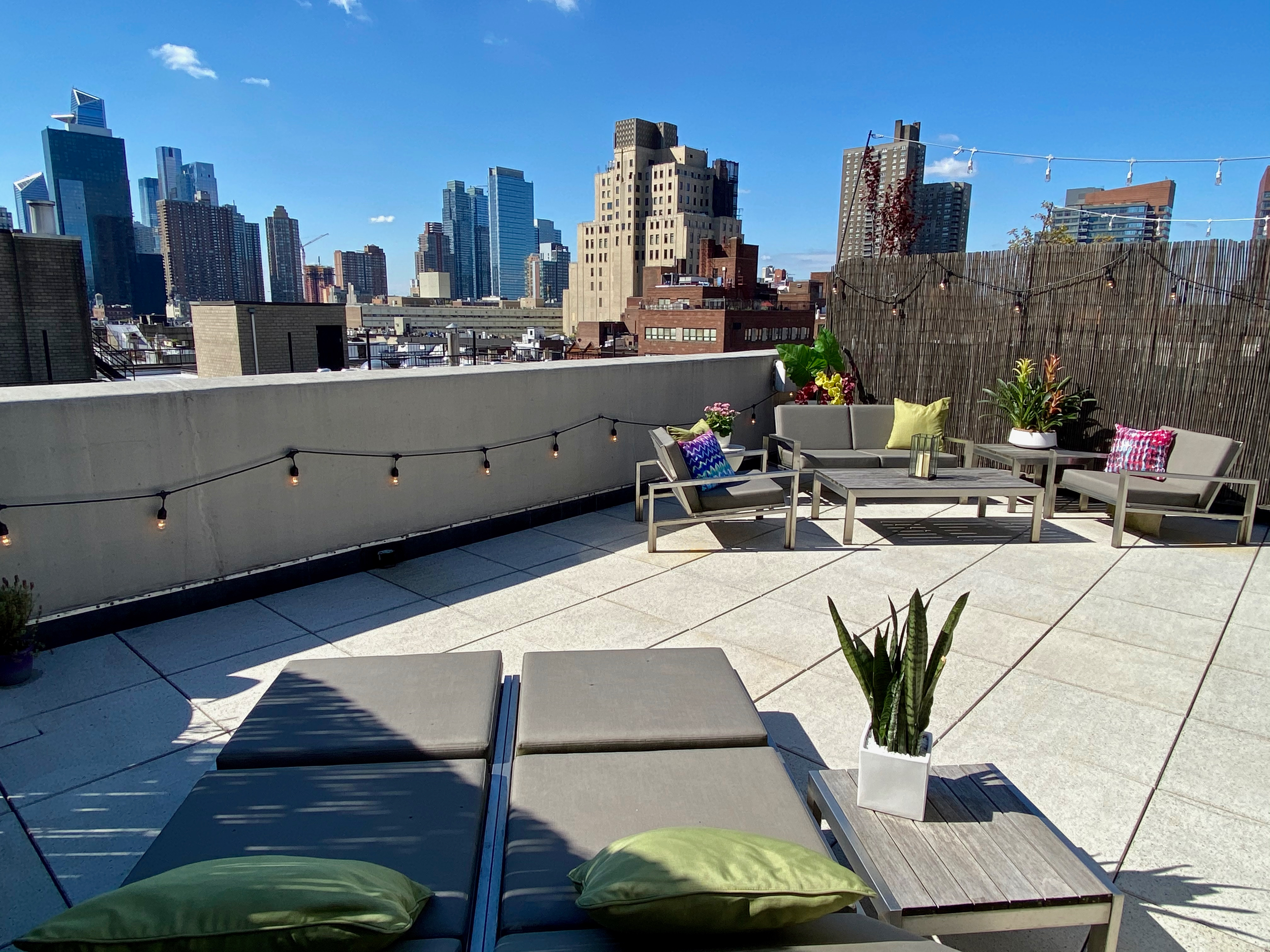 350 West 53rd Street, Unit PHA Manhattan, NY 10019 - Photo 26 of 35 a view of a terrace with sitting area