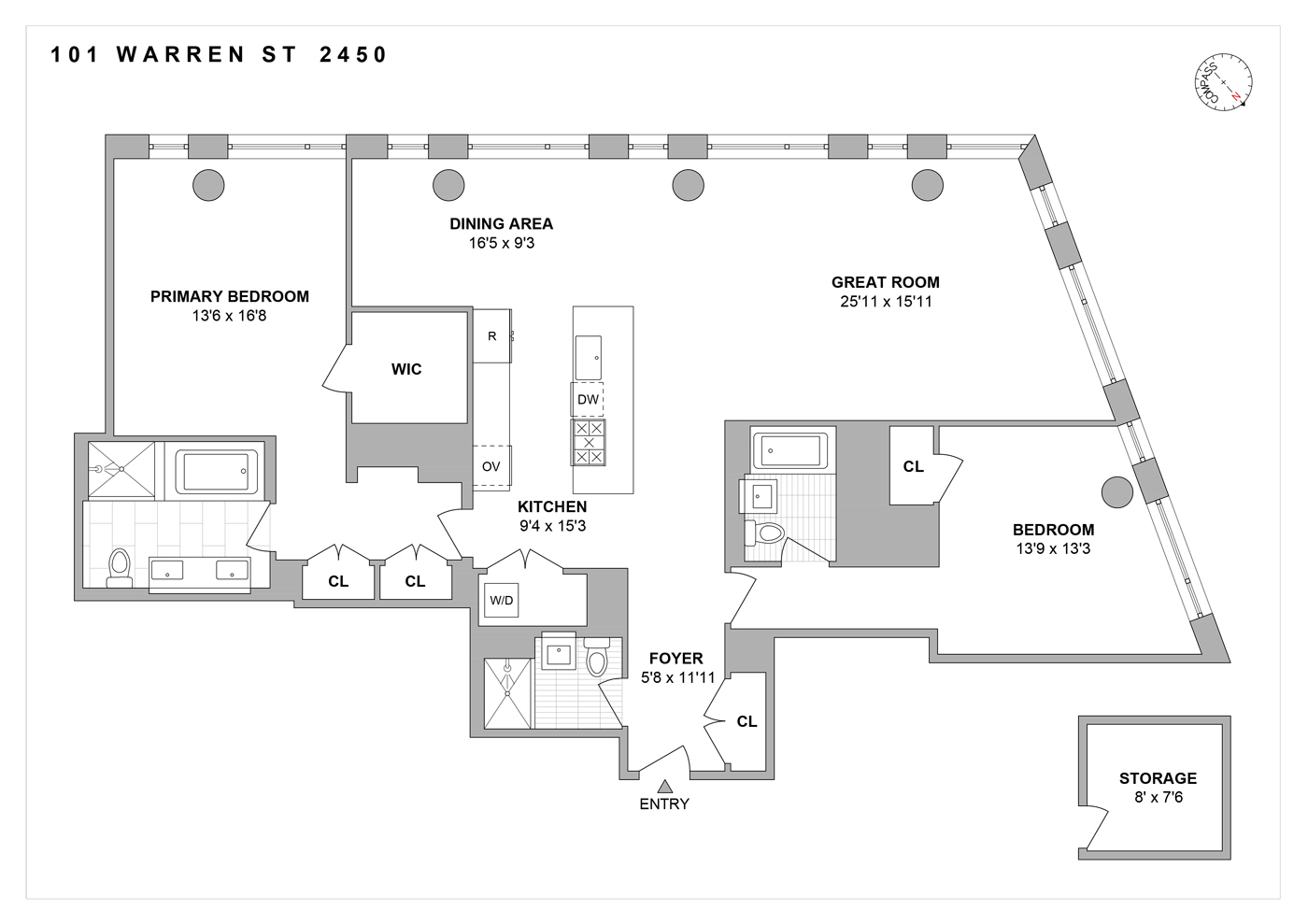 101 Warren Street, Unit 2450 Manhattan, NY 10007 - Photo 19 of 19