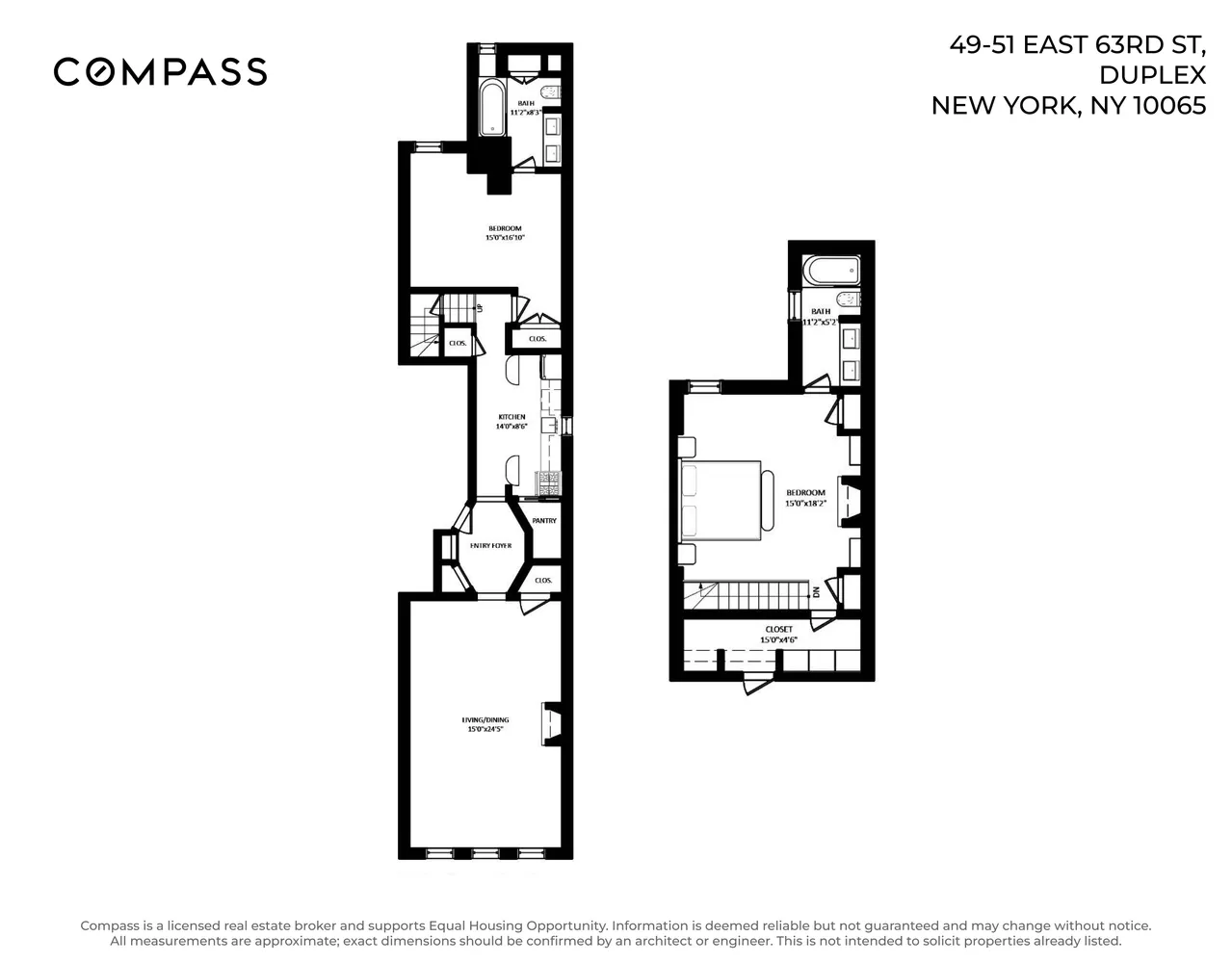$3,800,000 | 49 East 63rd Street, Unit Garden, Duplex , 3F | Lenox Hill