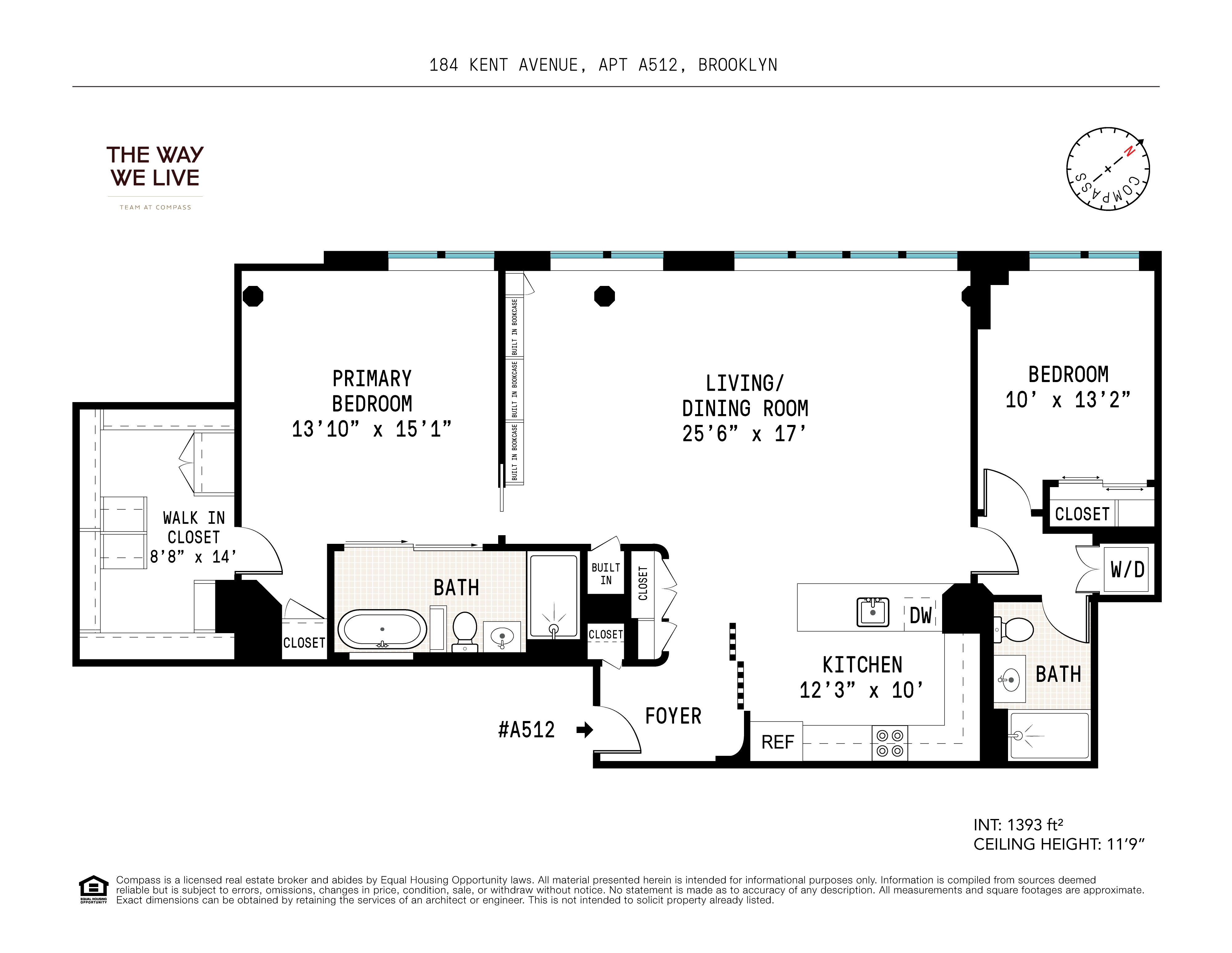 184 Kent Avenue, Unit A512 Brooklyn, NY 11249 - Photo 13 of 16 a picture of a black and white photo