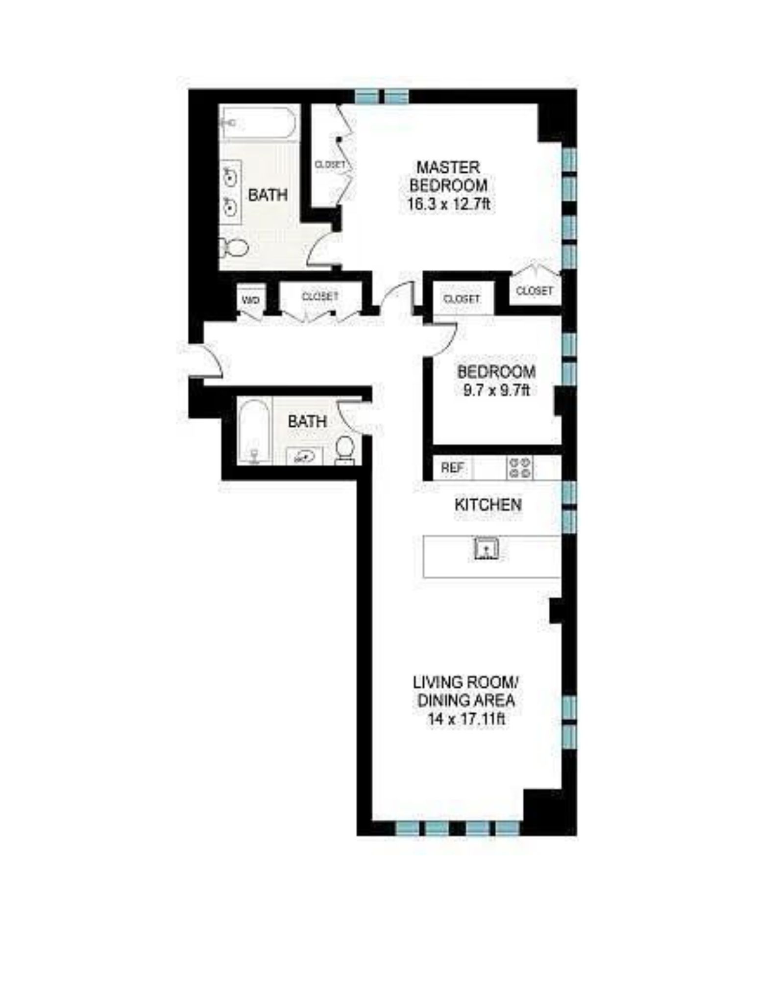 85 Adams Street, Unit 15D Brooklyn, NY 11201 - Photo 8 of 8 a picture of a bench in front of a door