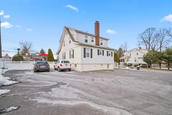 a view of a house with a patio
