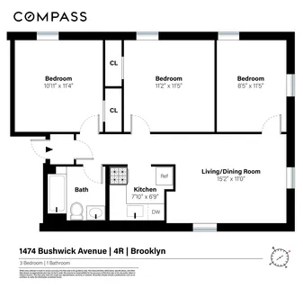 $650,000 | 1474 Bushwick Avenue, Unit 4R | Bushwick