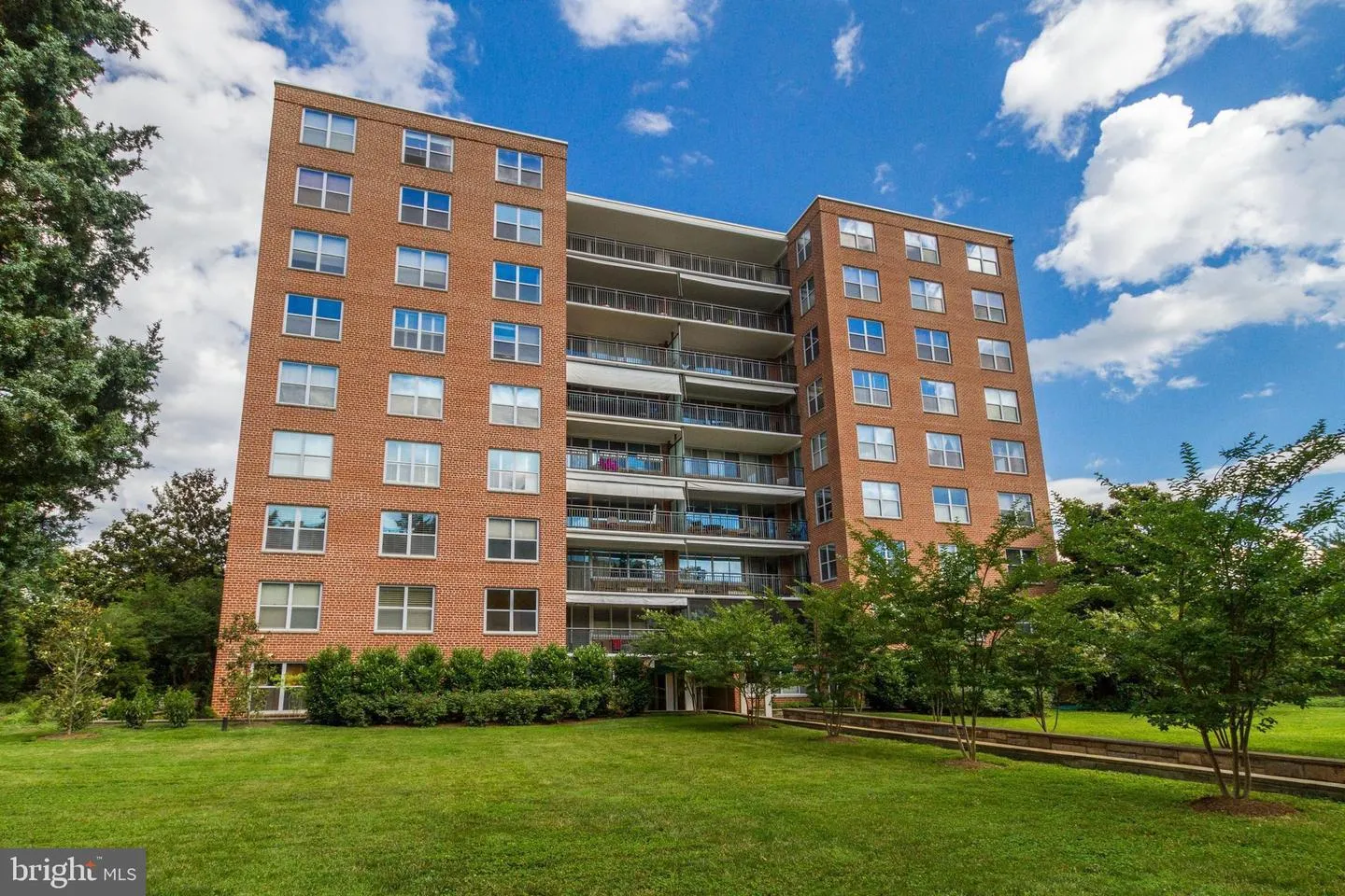 a front view of a building