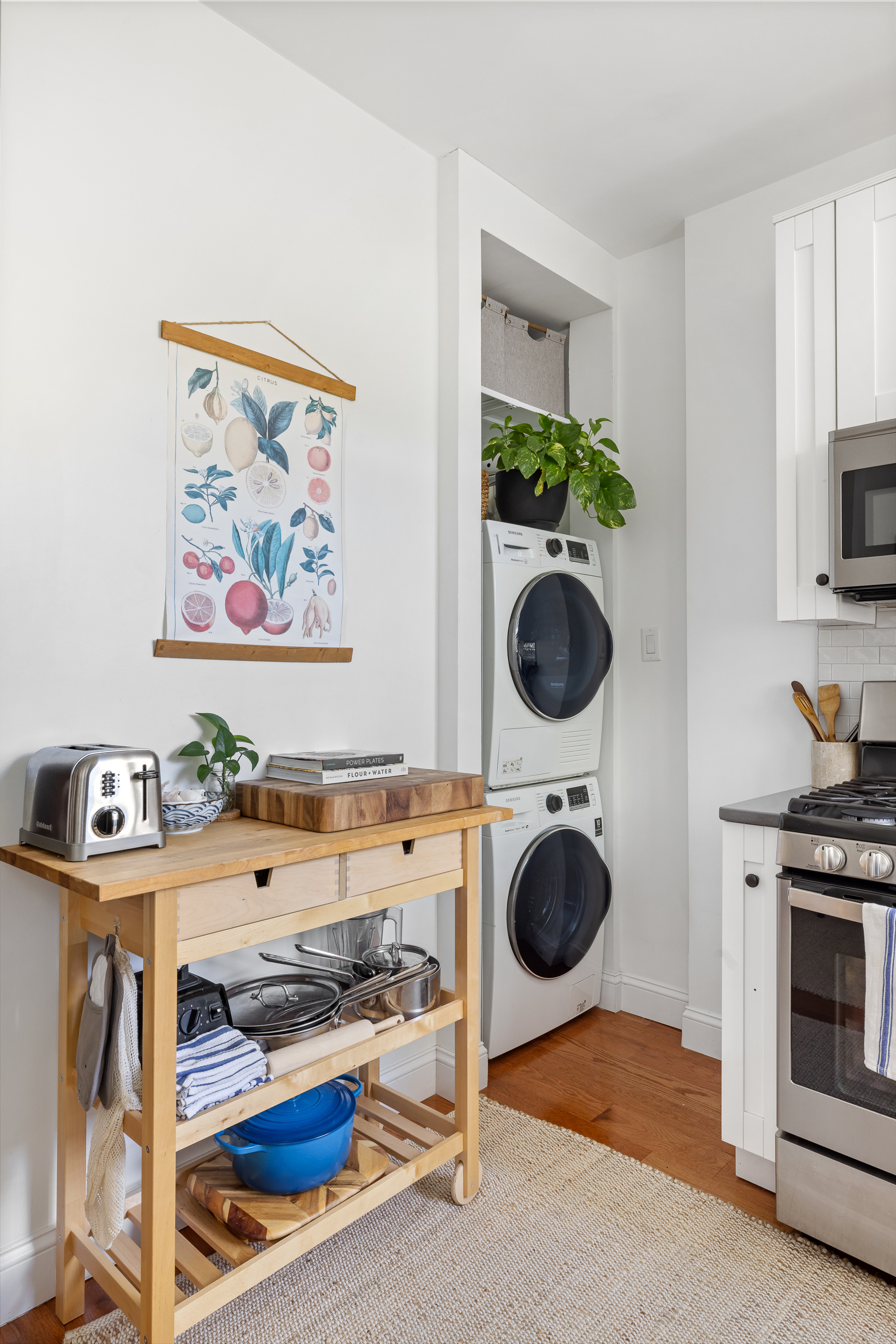 716 Monroe Street Brooklyn, NY 11221 - Photo 5 of 22 a view of workspace with washer and dryer