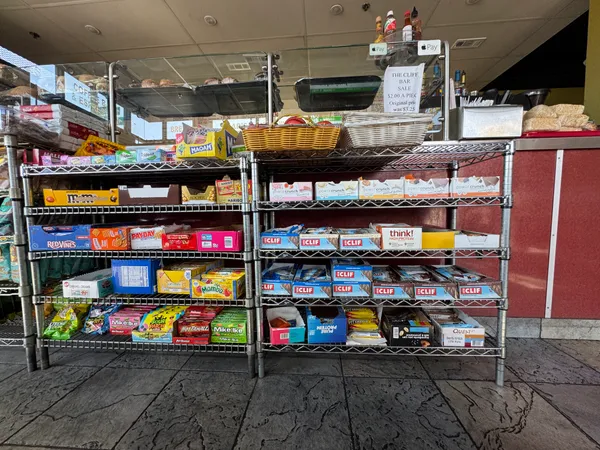 a view of street with shops